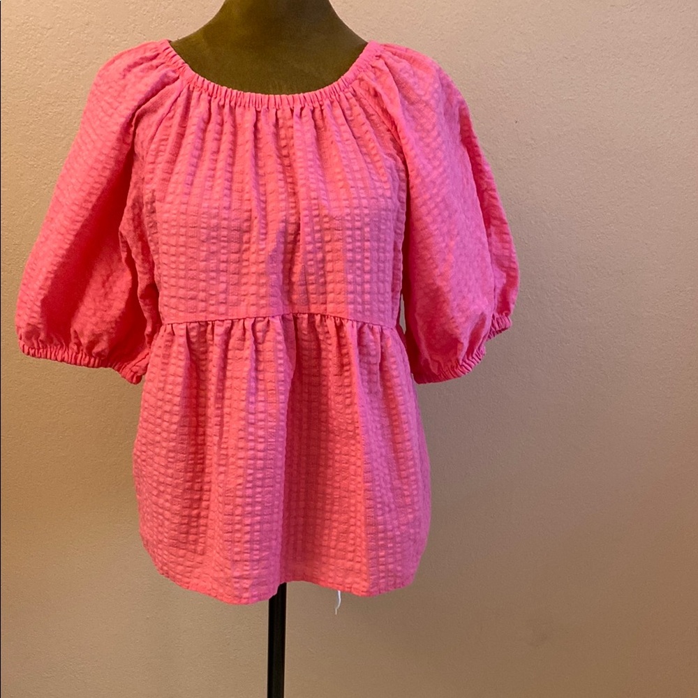 OLD NAVY Pink Textured Women's Top